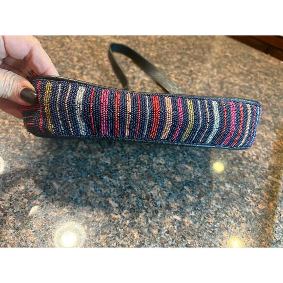 Roller Rabbit Navy Beaded Purse - Picture 3 of 14